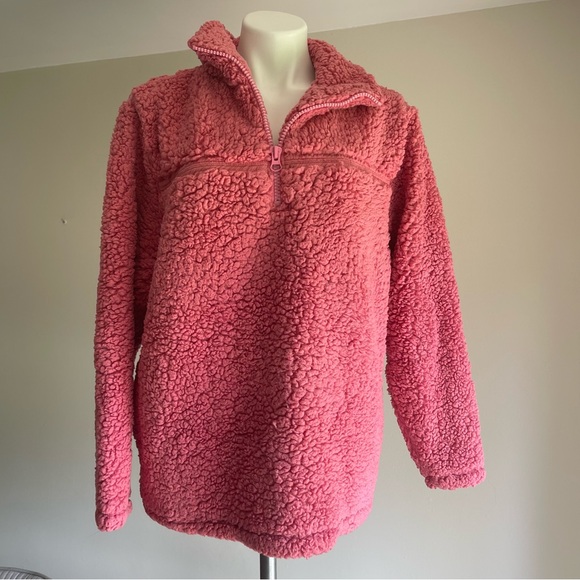 Zenana Outfitters Sherpa Quarter-Zip - Picture 1 of 2
